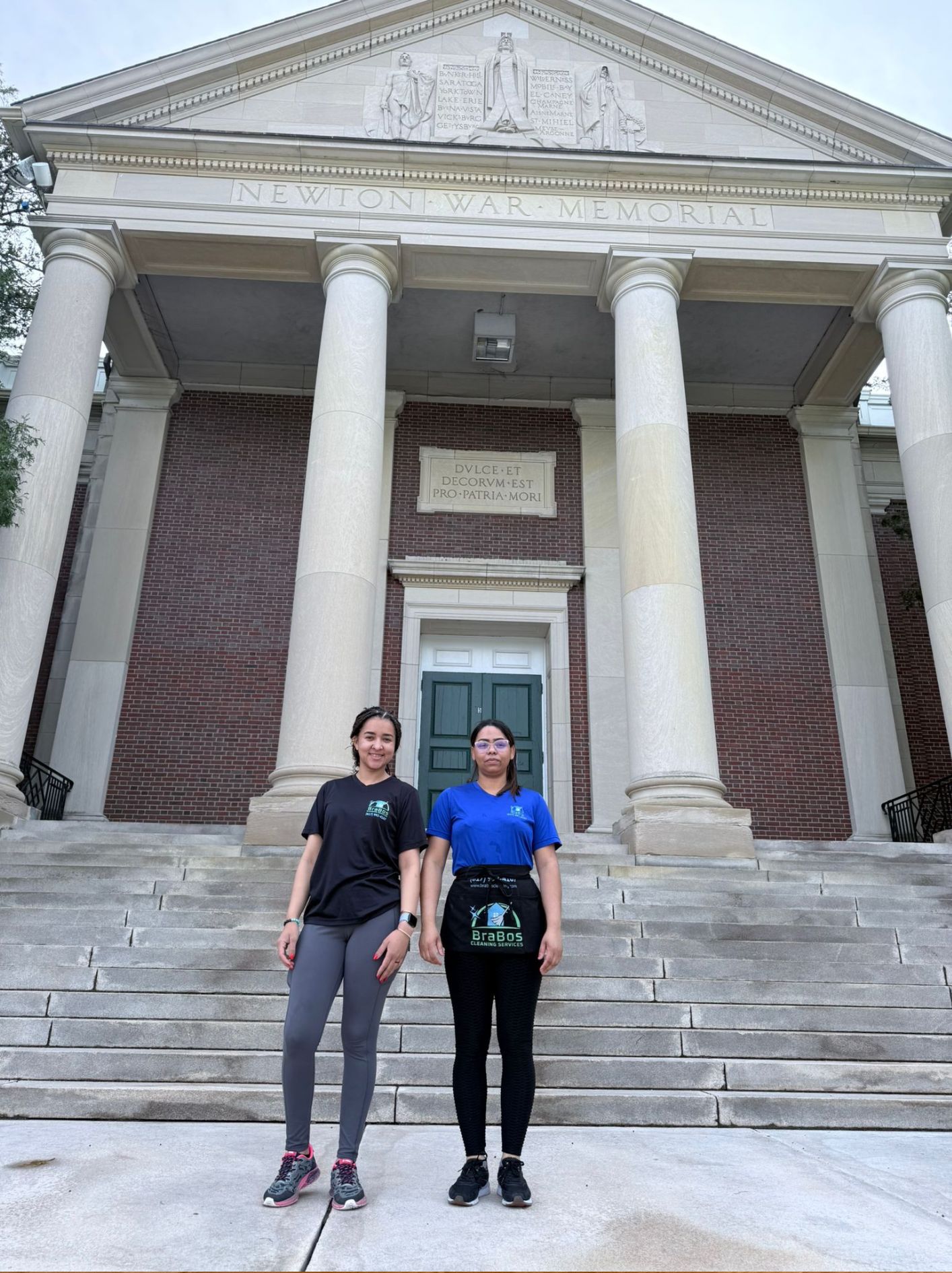 Spreading sparkle near Newton City Hall