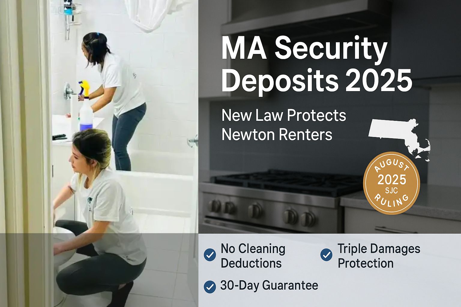 The Complete Guide to Security Deposits & Move-Out Cleaning in Newton, MA (2025-2026)