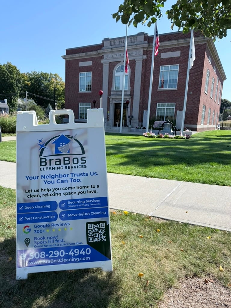 Brabos sign at Newton Fire Department Headquarters