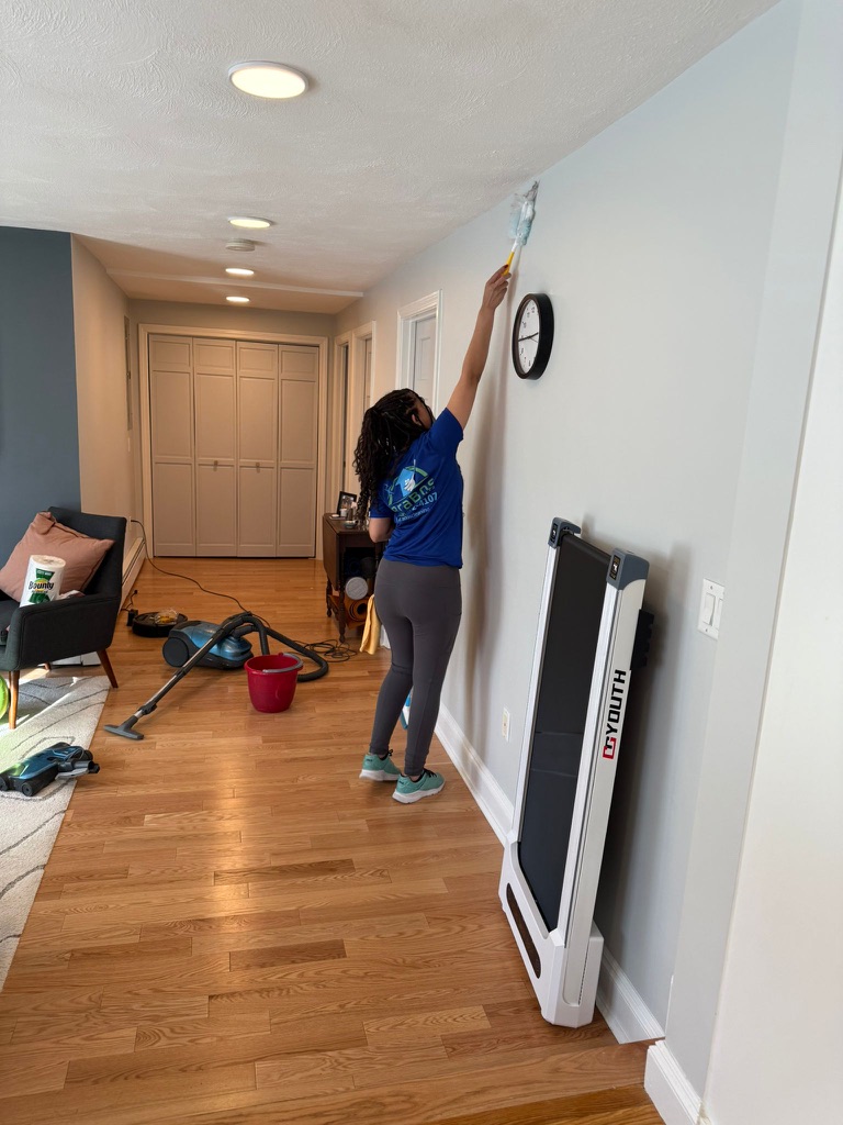 Cleaning member doing recurring cleaning in cambridge