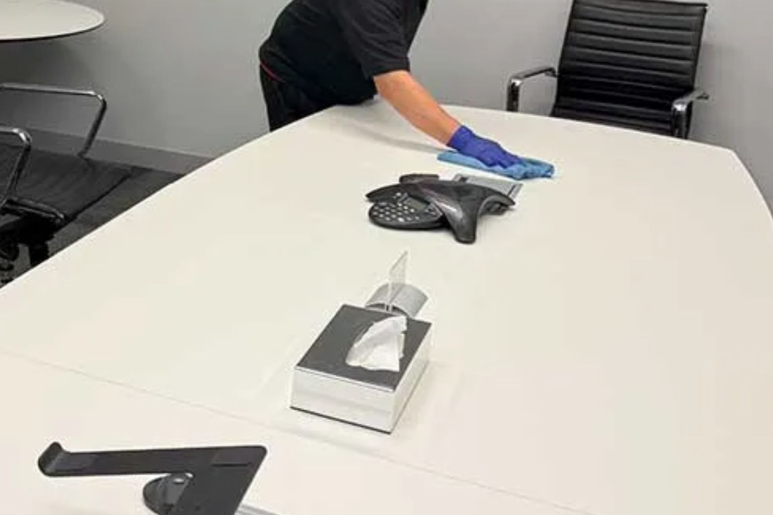 commercial cleaning job on Charles Street